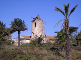 Derelict windmill at Cabo de Palos