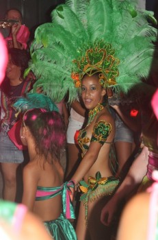 Teenage carnival queen in Paraty