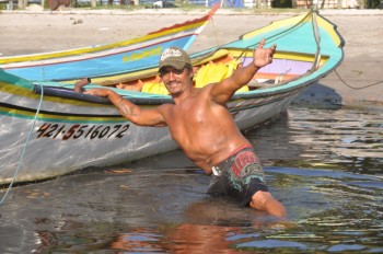 Taxi-boat driver on the Paranagua