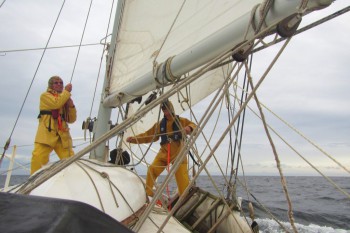 Making sail again after the squall