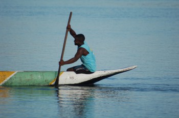Paddling his own canoe