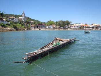 Celso's raft, in the south Brazilian town of Garopaba