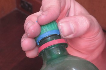 Fastening the ring to the funnel using Sugru