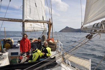 Leaving Cape Horn astern and scurrying north again before the next blow