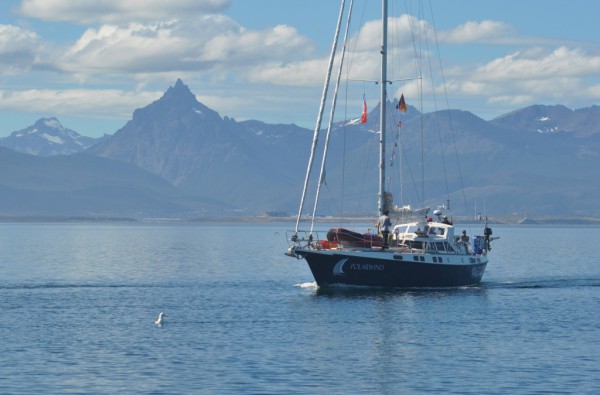 Polarwind, with Ushuaia in the distance 