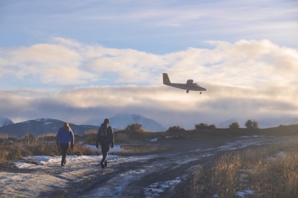 The flight from Punta Arenas in the twin otter takes just over an hour