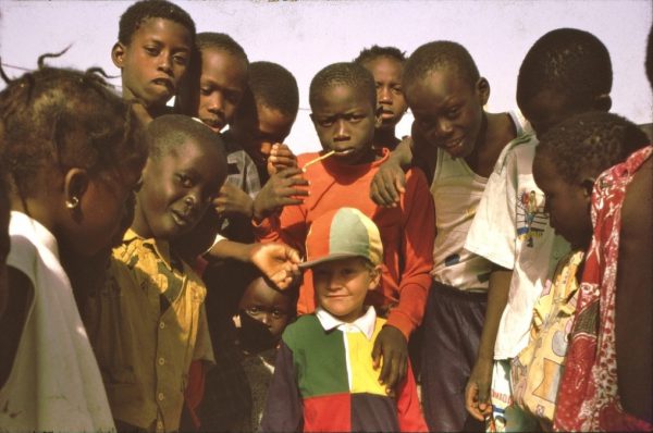 Caesar enjoying a cosmopolitan upbringing (Senegal 1995)