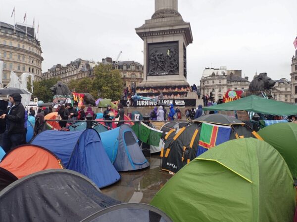 Tents in Trafalgar Square